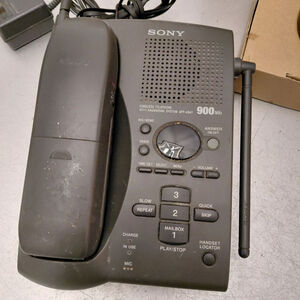 Unisex Sony Cordless Phone with Answering System One Size Gray Black